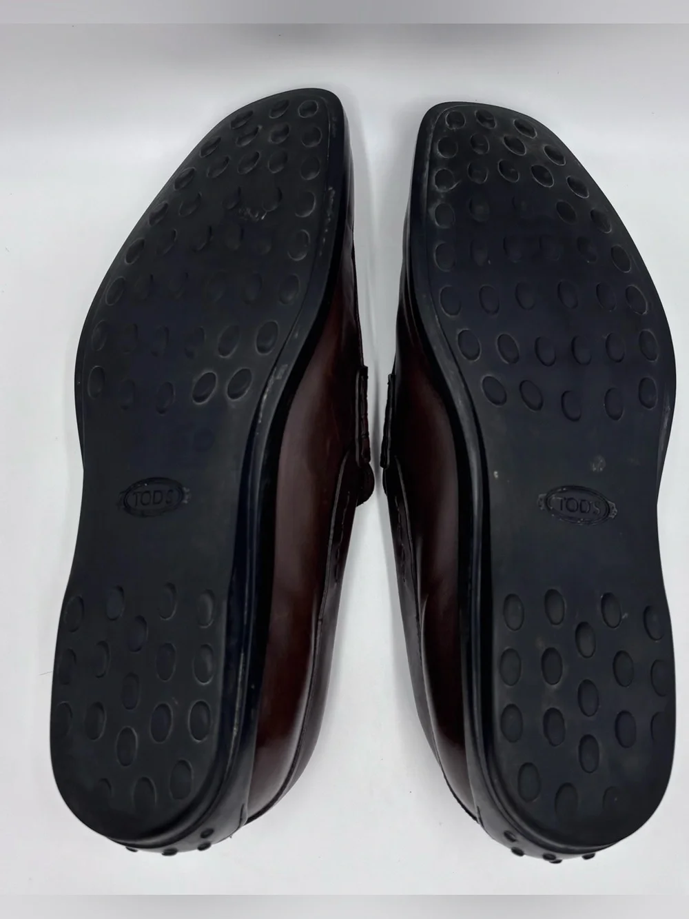 Tod's Men's Quinn Dark Brown Leather Penny Loafers size 9.5